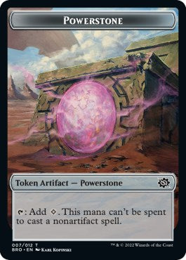Myr // Powerstone Double-Sided Token [The Brothers' War Commander Tokens] 