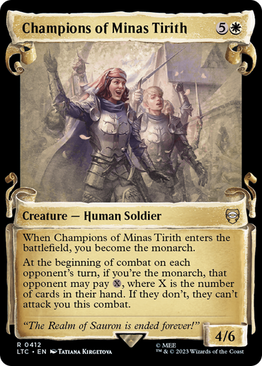Champions of Minas Tirith [The Lord of the Rings: Tales of Middle-Earth Commander Showcase Scrolls] 