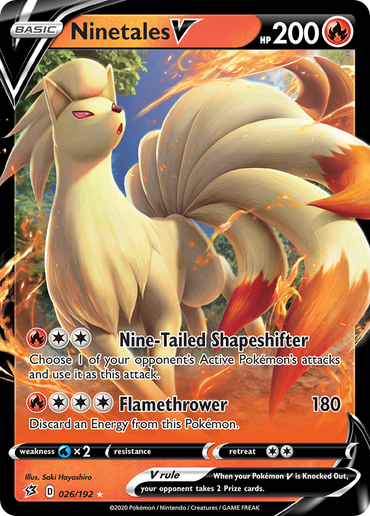 Ninetales V (026/192) [Sword &amp; Shield: Rebel Clash] 