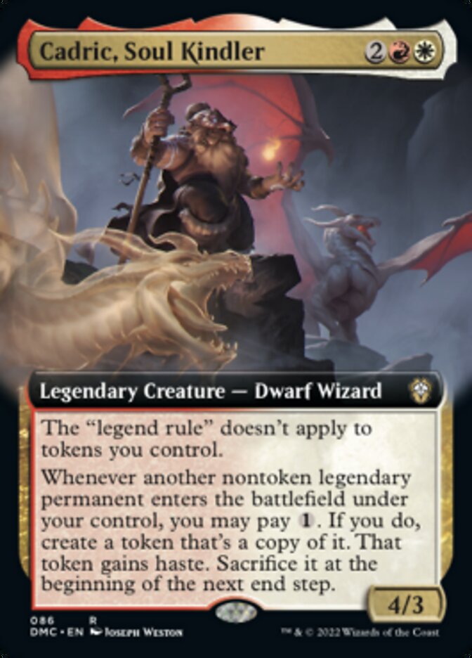 Cadric, Soul Kindler (Extended Art) [Dominaria United Commander] 