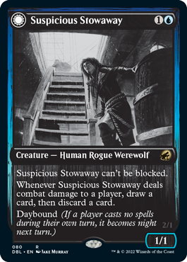 Suspicious Stowaway // Seafaring Werewolf [Innistrad: Double Feature] 
