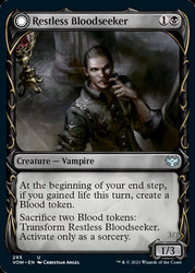 Restless Bloodseeker // Bloodsoaked Reveler (Showcase Fang Frame) [Innistrad: Crimson Vow] 