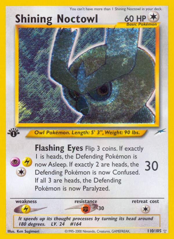 Shining Noctowl (110/105) [Neo Destiny 1st Edition] 