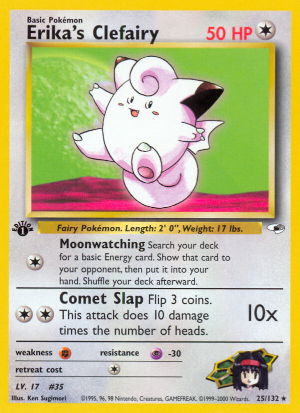 Erika's Clefairy (25/132) [Gym Heroes 1st Edition] 