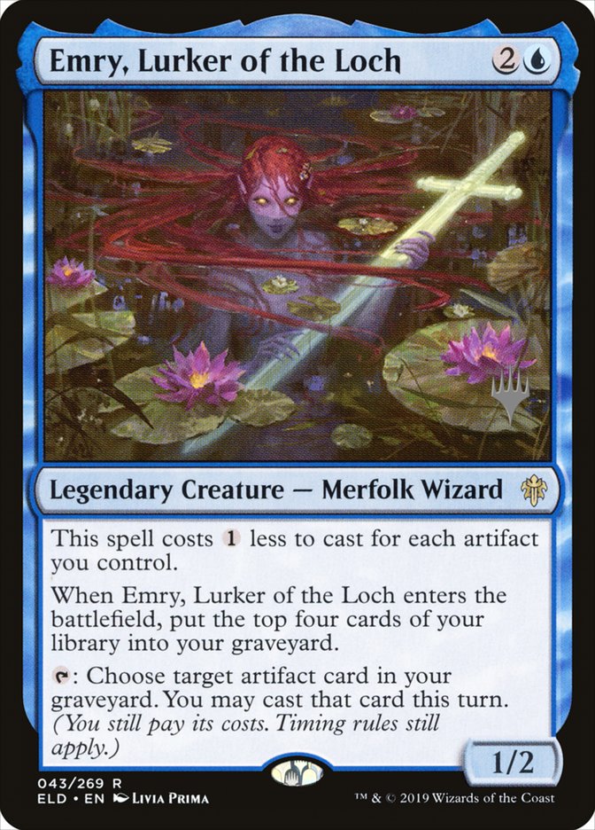 Emry, Lurker of the Loch (Promo Pack) [Throne of Eldraine Promos] 