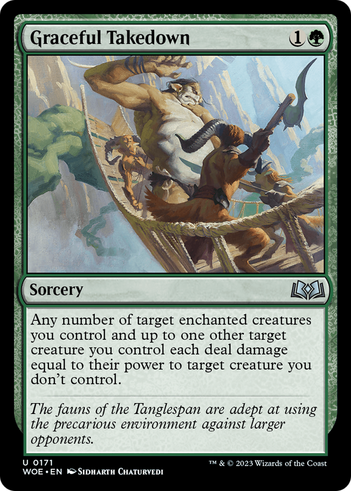 Graceful Takedown [Wilds of Eldraine] 