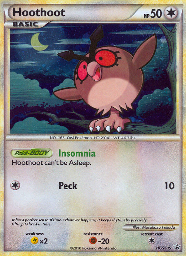 Hoothoot (HGSS05) [HeartGold &amp; SoulSilver: Black Star Promos] 