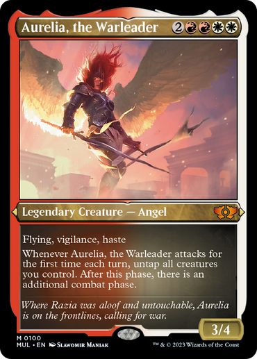 Aurelia, the Warleader (Foil Etched) [Multiverse Legends] 