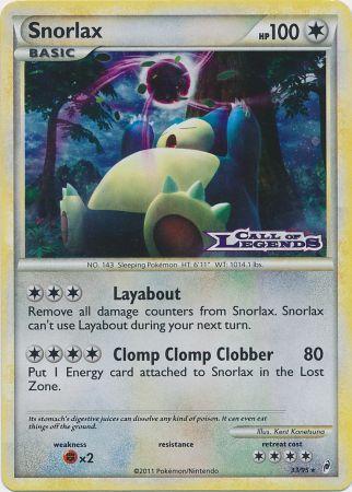 Snorlax (33/95) (Prerelease Promo) [Nintendo: Black Star Promos] 
