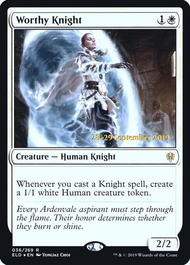 Worthy Knight [Throne of Eldraine Prerelease Promos] 