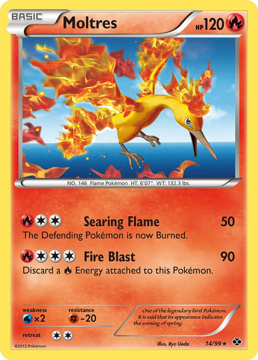 Moltres (14/99) (Blister Exclusive) [Black &amp; White: Next Destinies] 