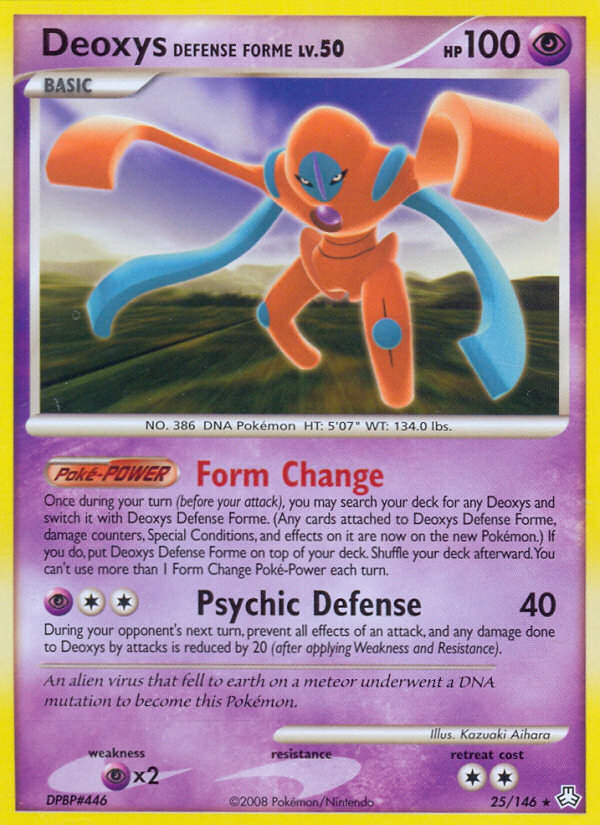 Deoxys Defense Form (25/146) [Diamond &amp; Pearl: Legends Awakened] 