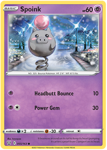 Spoink (055/163) [Sword &amp; Shield: Battle Styles] 