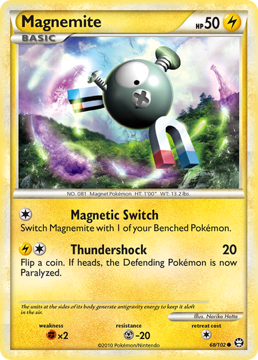 Magnemite (68/102) [HeartGold &amp; SoulSilver: Triumphant] 