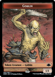 Goblin // Squirrel Double-Sided Token [Dominaria Remastered Tokens] 