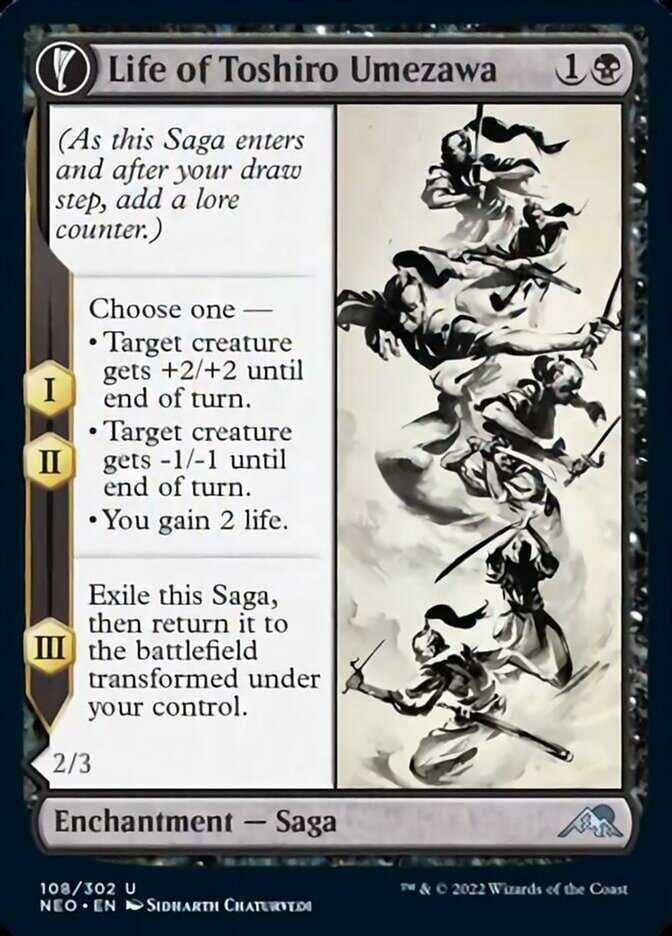 Life of Toshiro Umezawa // Memory of Toshiro [Kamigawa: Neon Dynasty] 