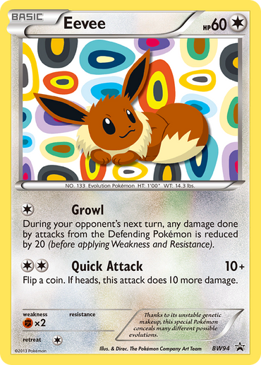 Eevee (BW94) [Black &amp; White: Black Star Promos] 