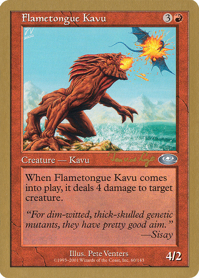 Flametongue Kavu (Tom van de Logt) [World Championship Decks 2001] 