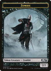 Knight // Zombie Double-Sided Token (Game Night) [Core Set 2019 Tokens] 