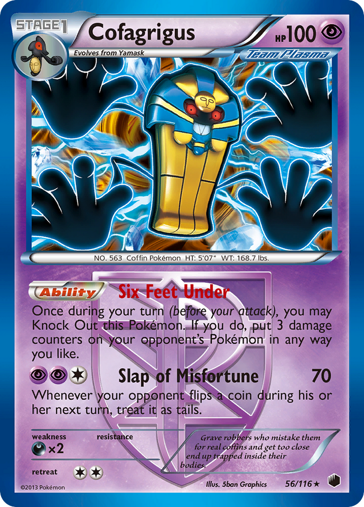 Cofagrigus (56/116) [Black &amp; White: Plasma Freeze] 