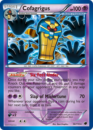 Cofagrigus (56/116) [Black &amp; White: Plasma Freeze] 
