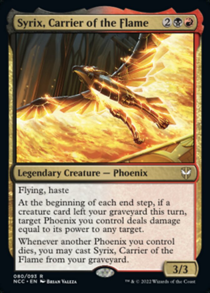 Syrix, Carrier of the Flame [Streets of New Capenna Commander] 