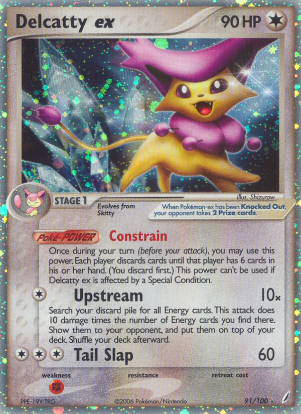 Delcatty ex (91/100) [EX: Crystal Guardians] 