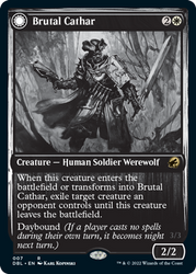 Brutal Cathar // Moonrage Brute [Innistrad: Double Feature] 