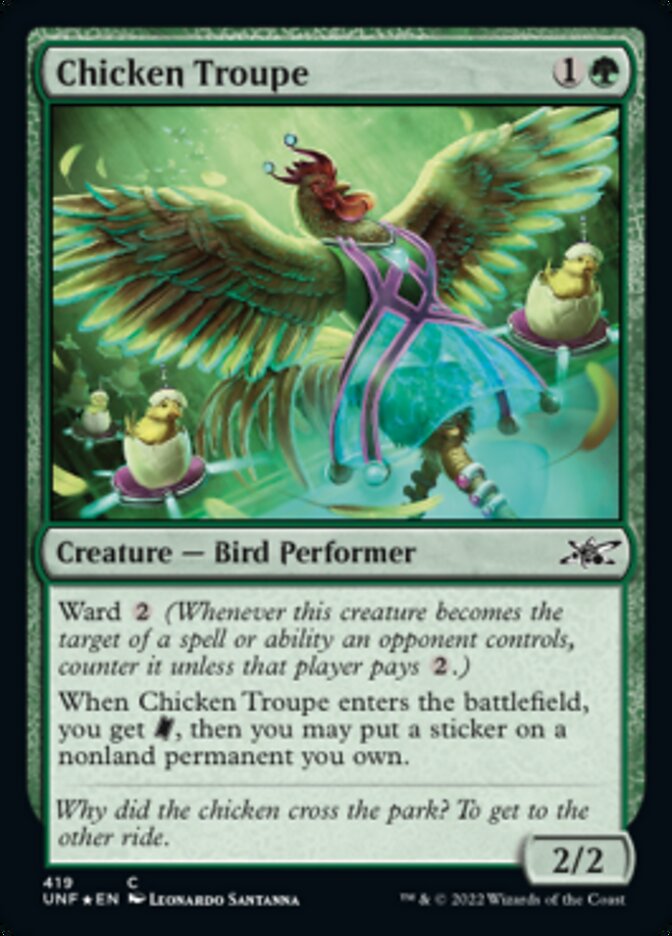 Chicken Troupe (Galaxy Foil) [Unfinity] 