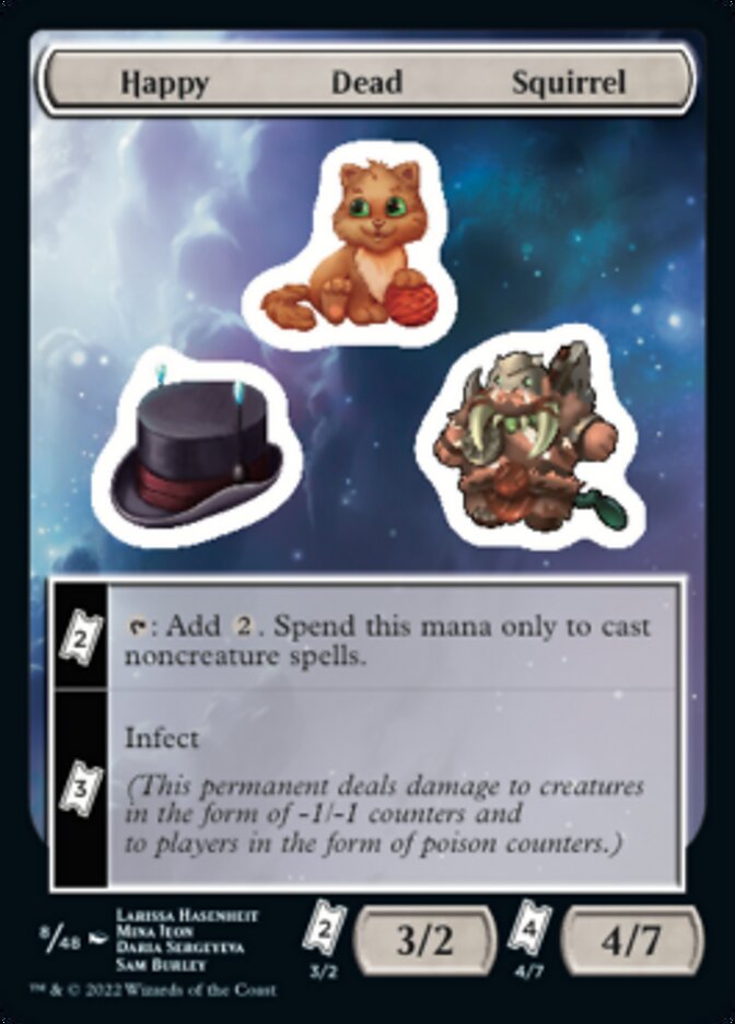 Happy Dead Squirrel [Unfinity Stickers] 
