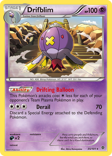 Drifblim (35/101) [Black &amp; White: Plasma Blast] 