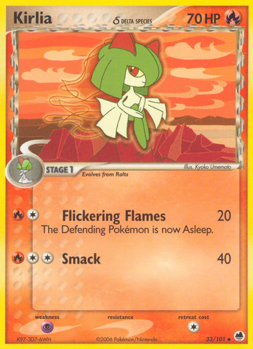 Kirlia (33/101) (Delta Species) [EX: Dragon Frontiers] 