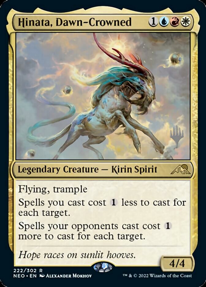 Hinata, Dawn-Crowned (Promo Pack) [Kamigawa: Neon Dynasty Promos] 