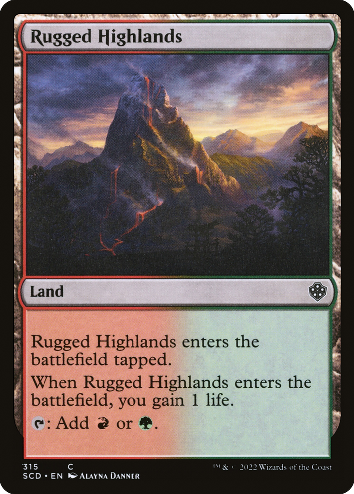 Rugged Highlands [Starter Commander Decks] 