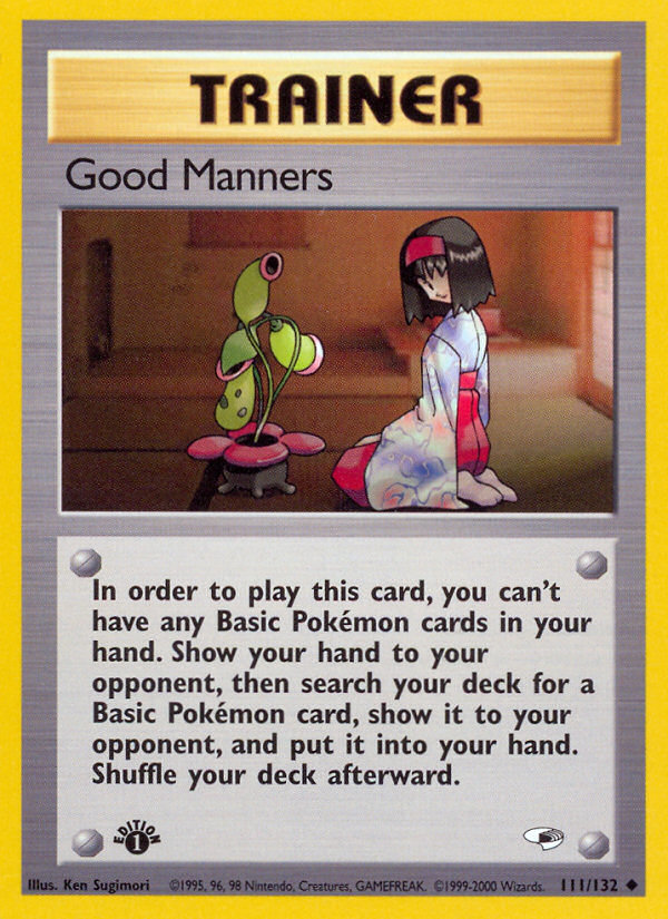 Good Manners (111/132) [Gym Heroes 1st Edition] 