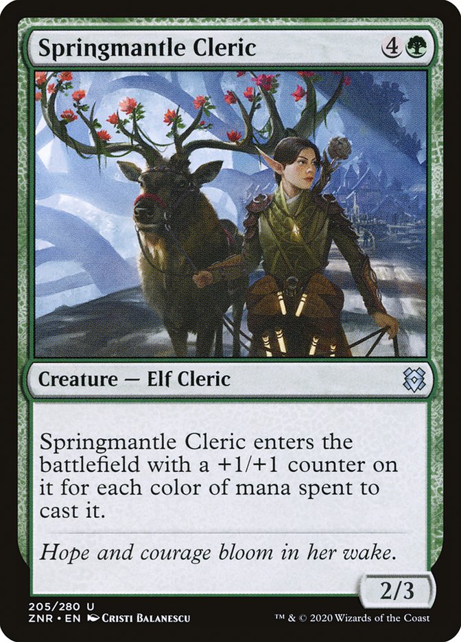 Springmantle Cleric [Zendikar Rising] 