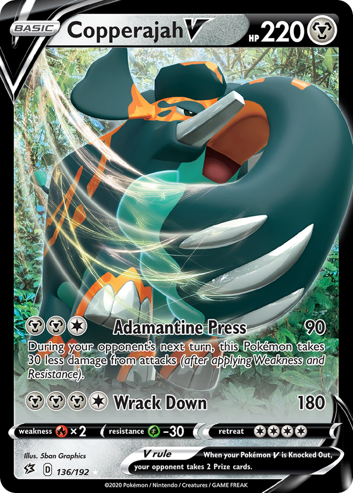Copperajah V (136/192) [Sword &amp; Shield: Rebel Clash] 