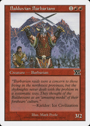 Balduvian Barbarians [Classic Sixth Edition] 