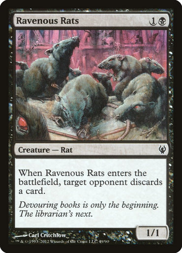 Ravenous Rats [Duel Decks: Izzet vs. Golgari] 