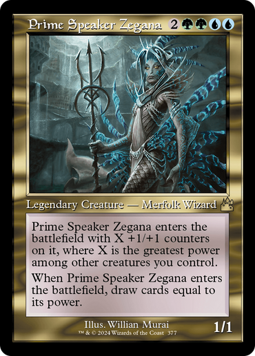 Prime Speaker Zegana (Retro Frame) [Ravnica Remastered] 