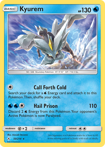 Kyurem (50/214) [Sun &amp; Moon: Unbroken Bonds] 
