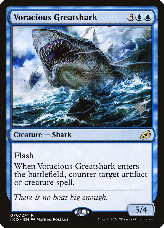 Voracious Greatshark (Promo Pack) [Ikoria: Lair of Behemoths Promos] 