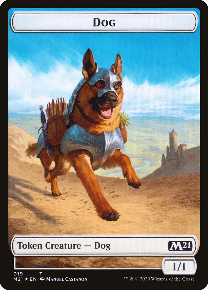 Cat (011) // Dog Double-Sided Token [Core Set 2021 Tokens] 