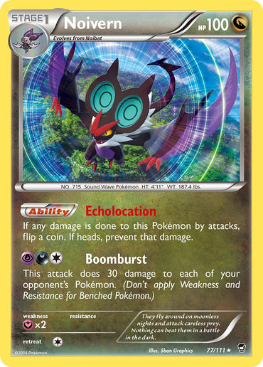 Noivern (77/111) (Cosmos Holo) (Blister Exclusive) [XY: Furious Fists] 