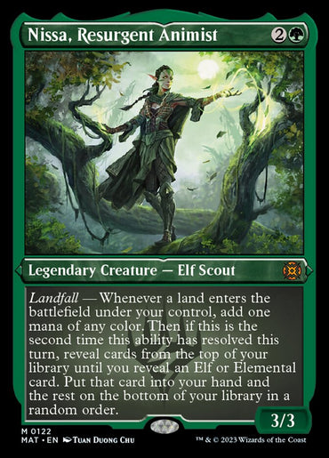 Nissa, Resurgent Animist (Foil Etched) [March of the Machine: The Aftermath] 