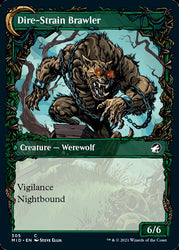 Tireless Hauler // Dire-Strain Brawler (Showcase Equinox) [Innistrad: Midnight Hunt] 