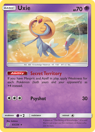 Uxie (83/236) [Sun &amp; Moon: Unified Minds] 