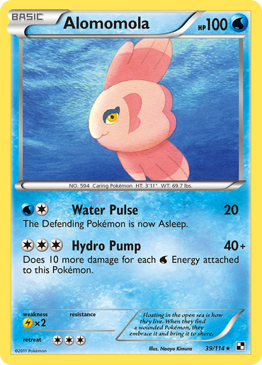 Alomomola (39/114) [Black &amp; White: Base Set] 