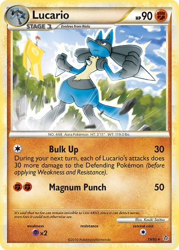 Lucario (19/95) [HeartGold &amp; SoulSilver: Unleashed] 