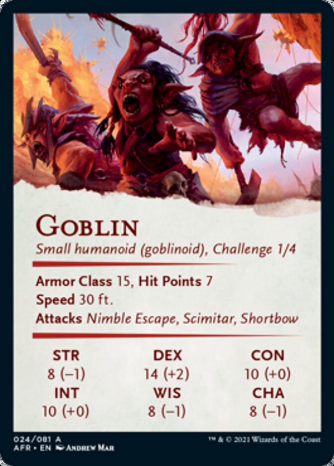 Goblin Art Card [Dungeons &amp; Dragons: Adventures in the Forgotten Realms Art Series] 